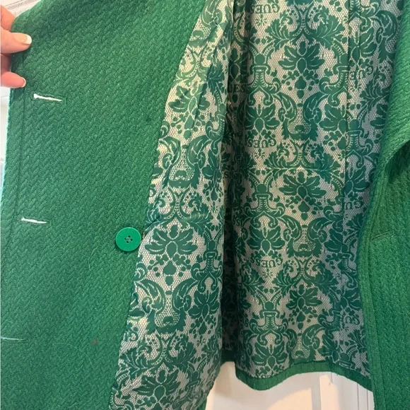 Guess Green Jacket/Coat Double Breasted - Picture 9 of 14